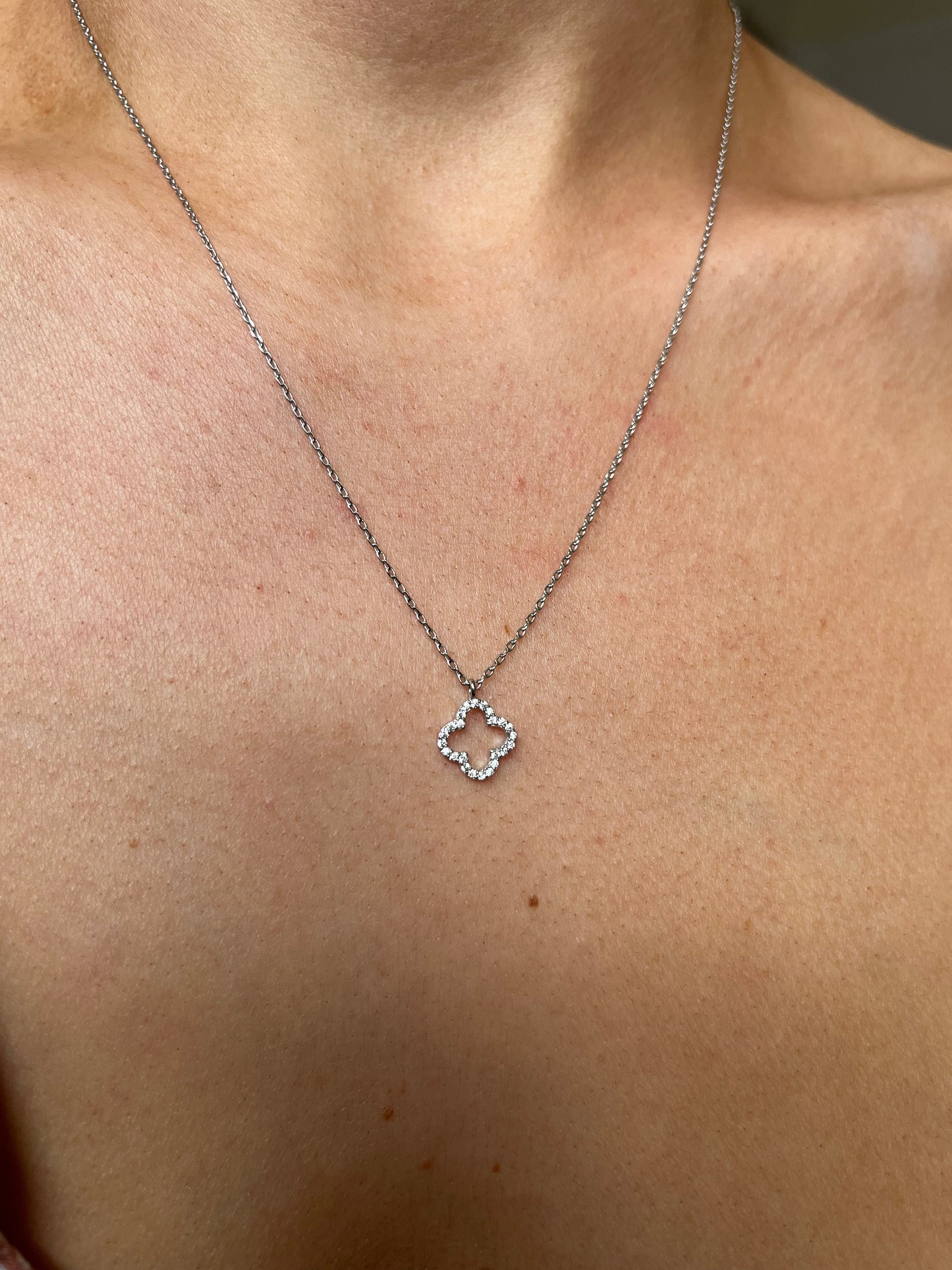 Silver Clover Necklace