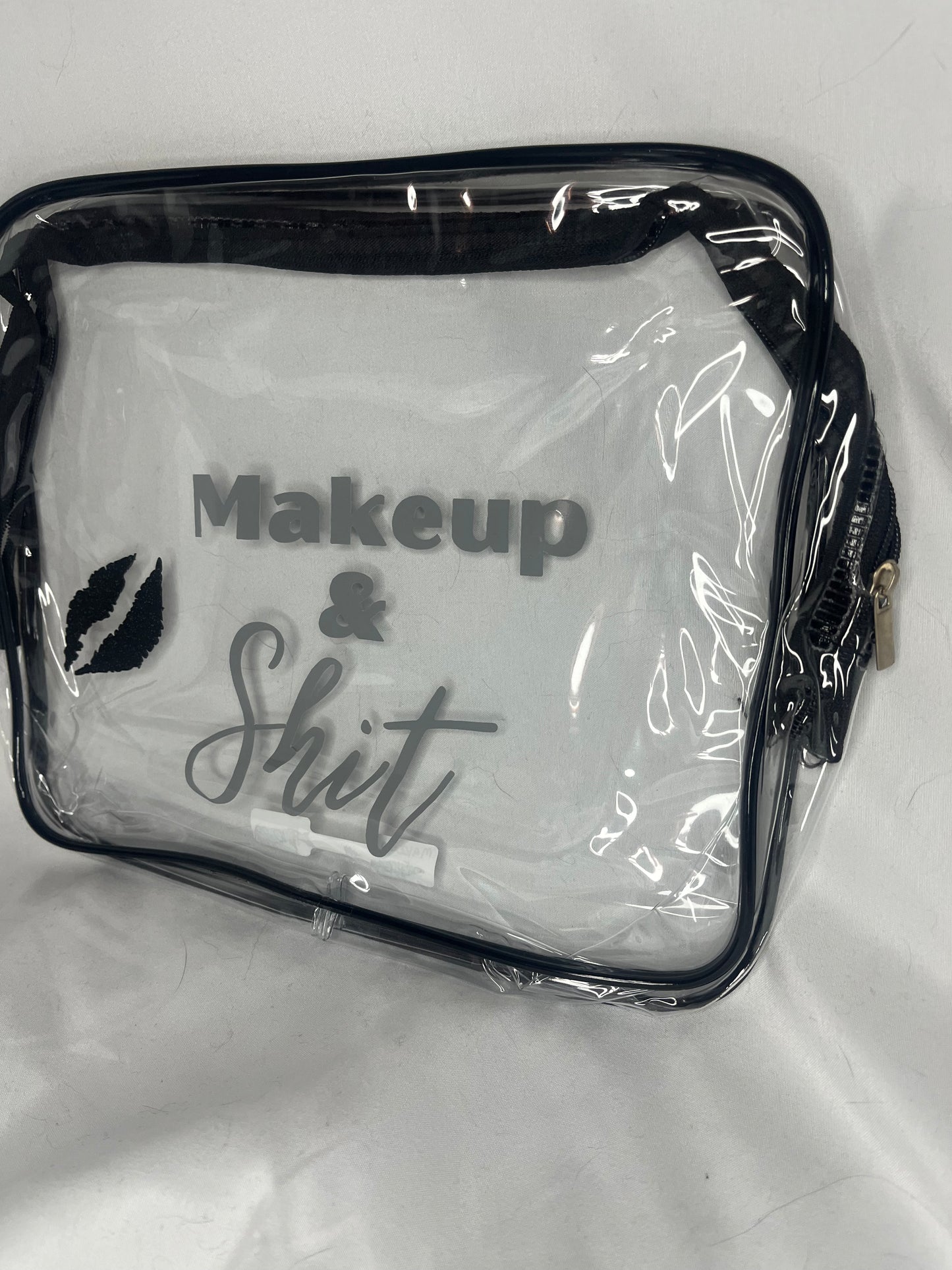 Makeup & Sh*t Clear Cosmetic Bag