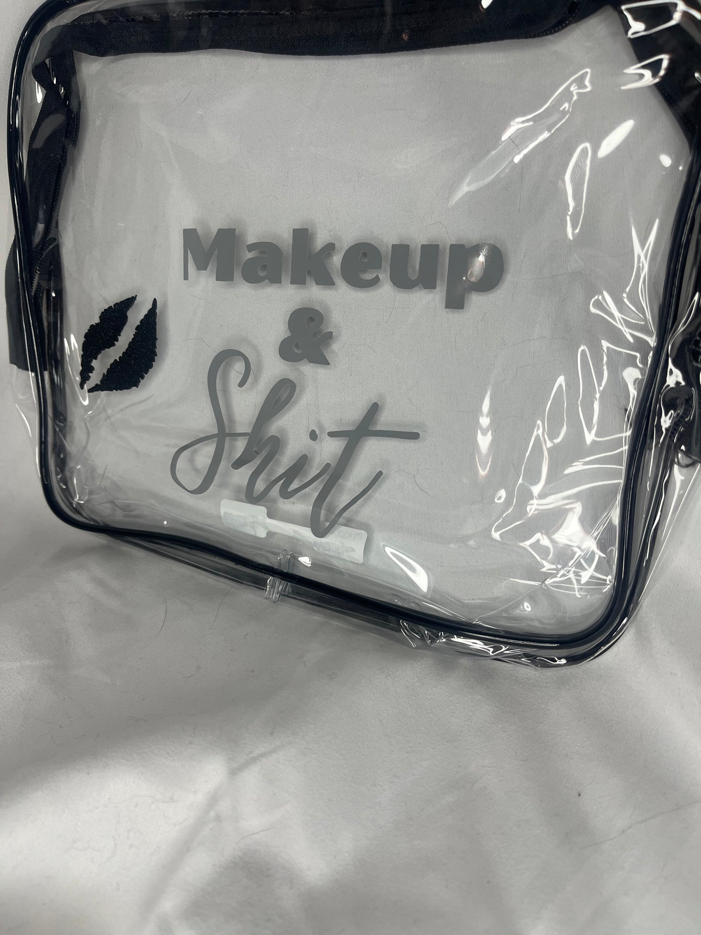 Makeup & Sh*t Clear Cosmetic Bag