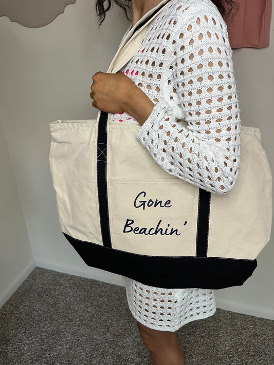 Gone Beachin' Beach Bag