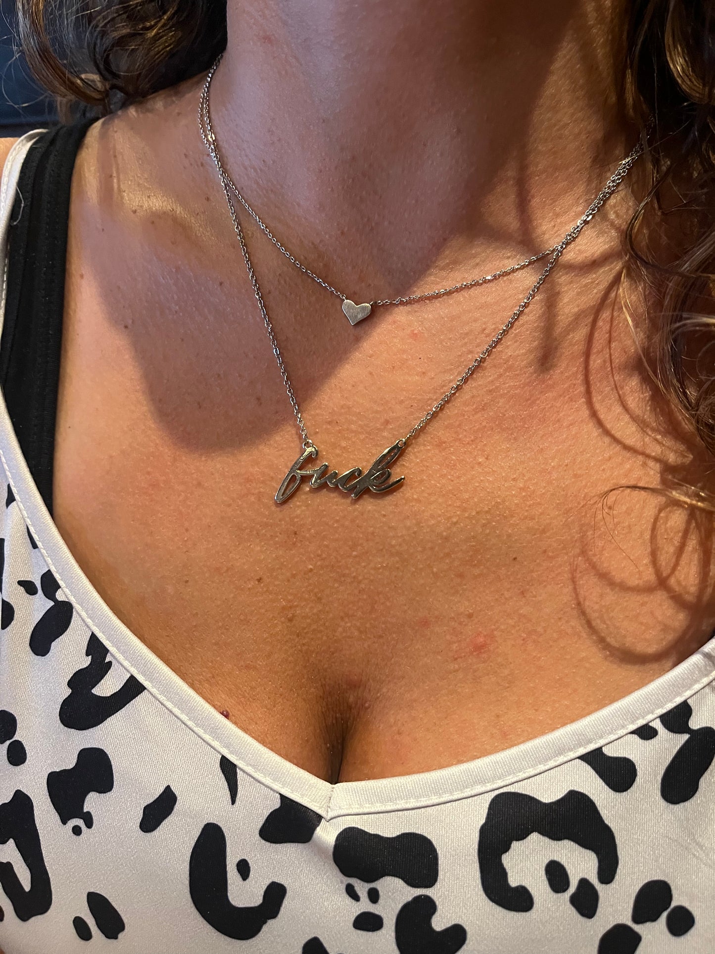 Silver F*ck Necklace