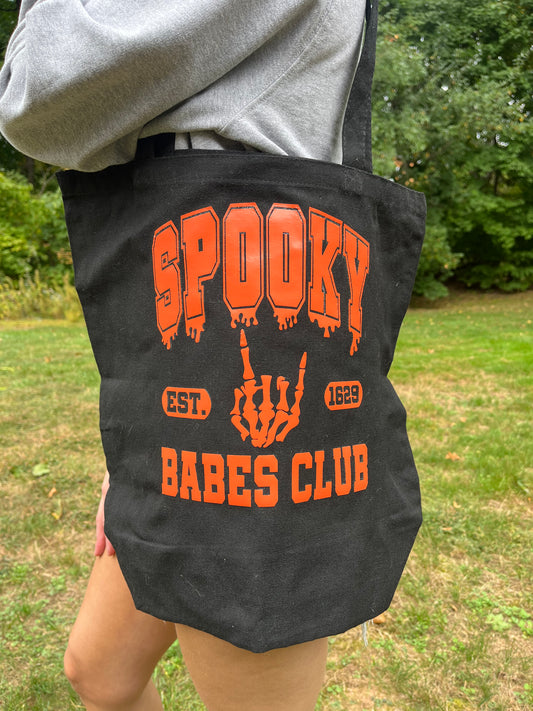 Spooky Babes Club Tote Bag