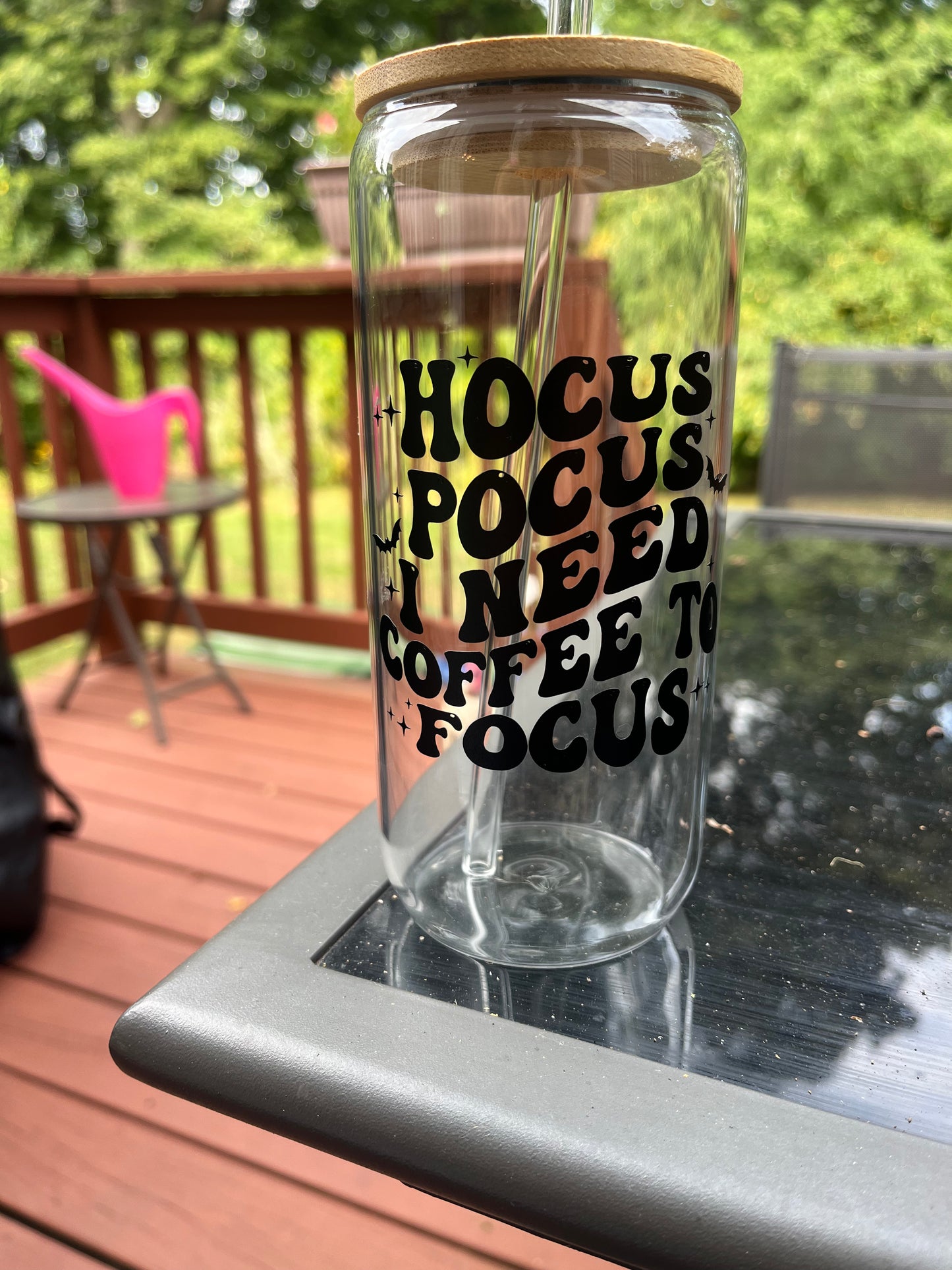 Hocus Pocus Glass Coffee Cup