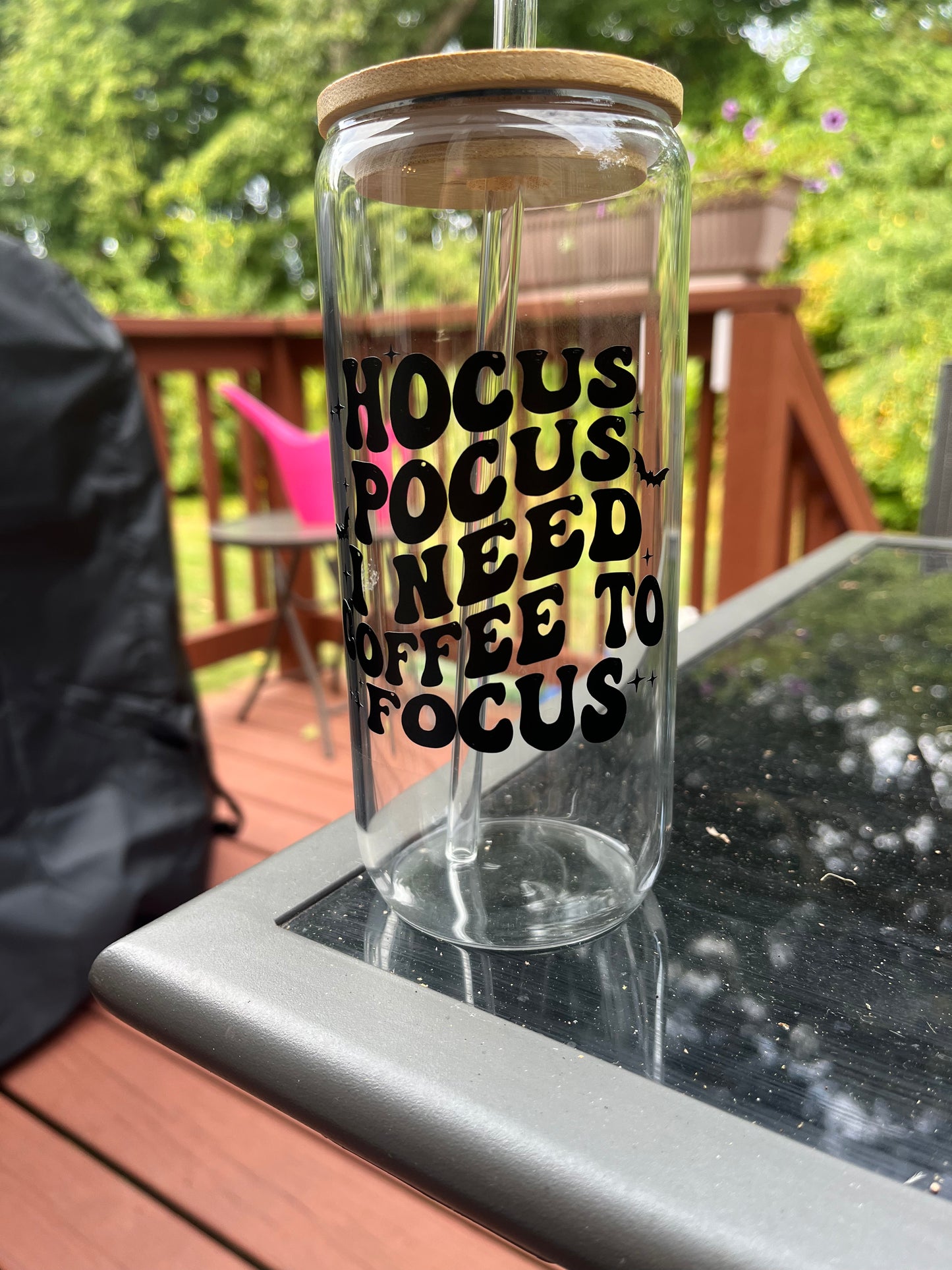 Hocus Pocus Glass Coffee Cup