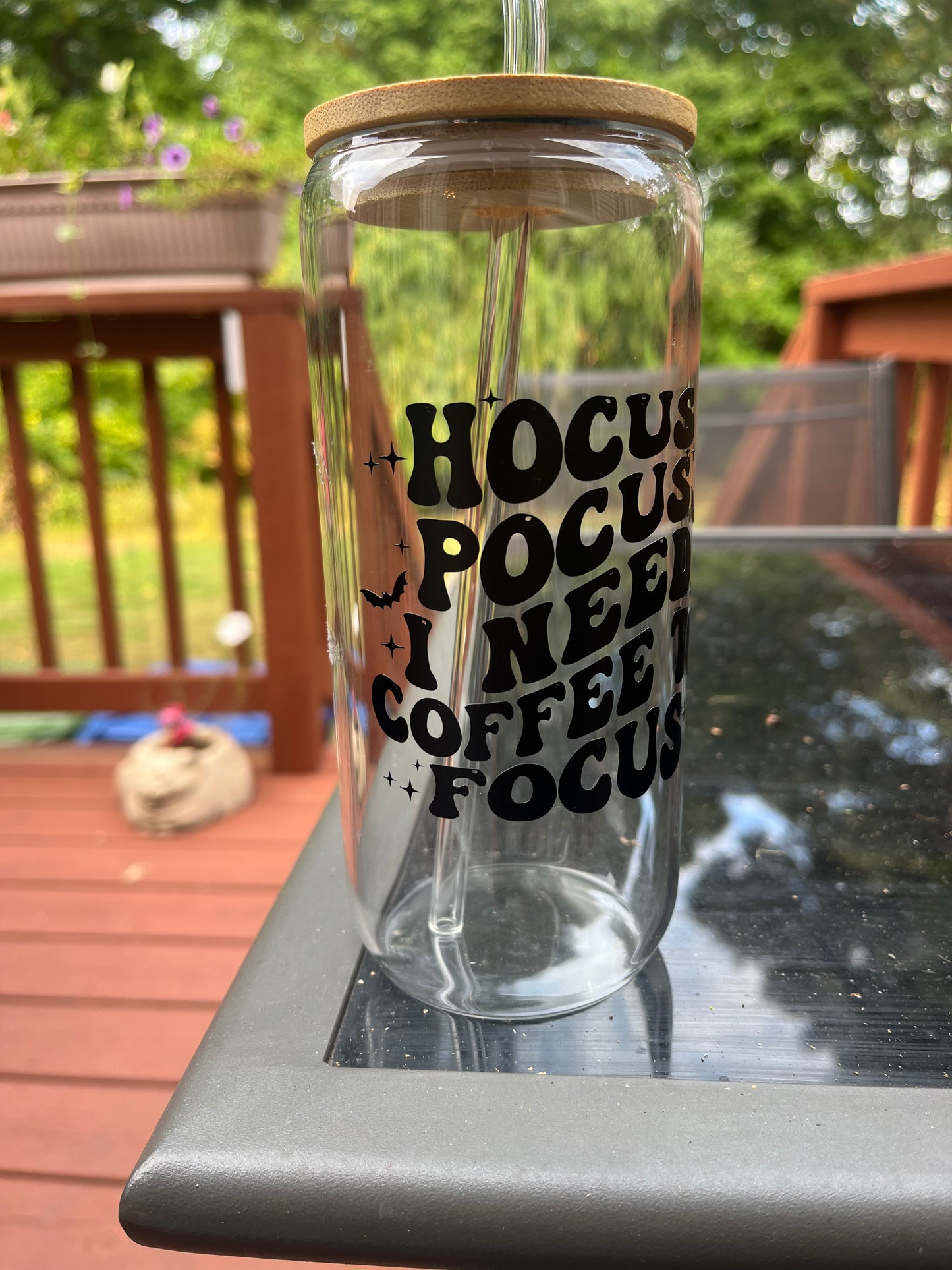 Hocus Pocus Glass Coffee Cup