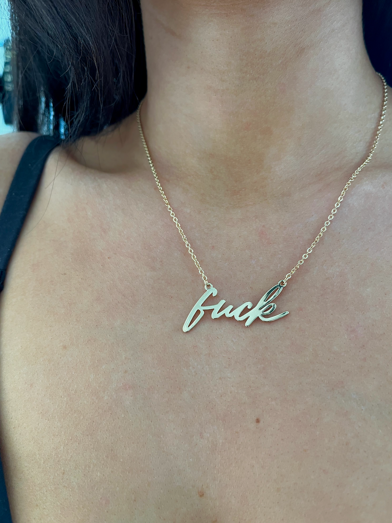 Gold F*ck Necklace