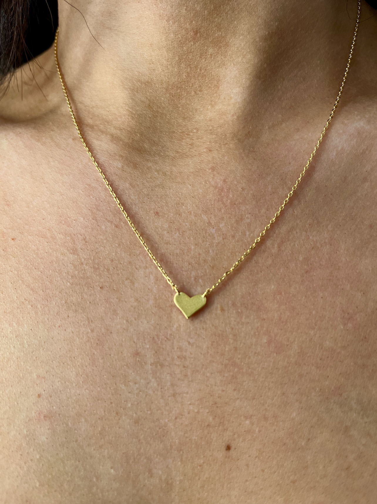 Mini Gold Heart Necklace