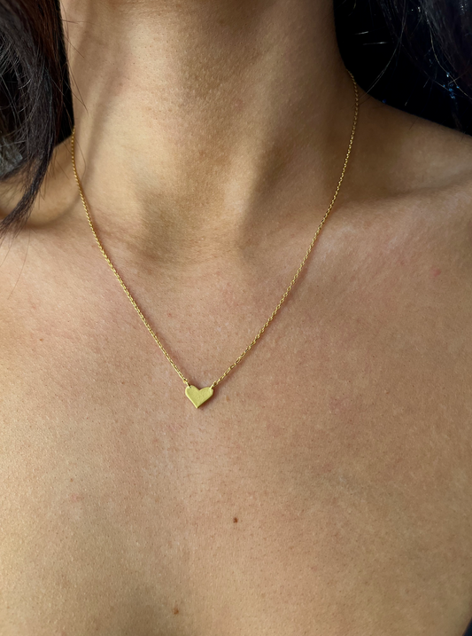 Mini Gold Heart Necklace