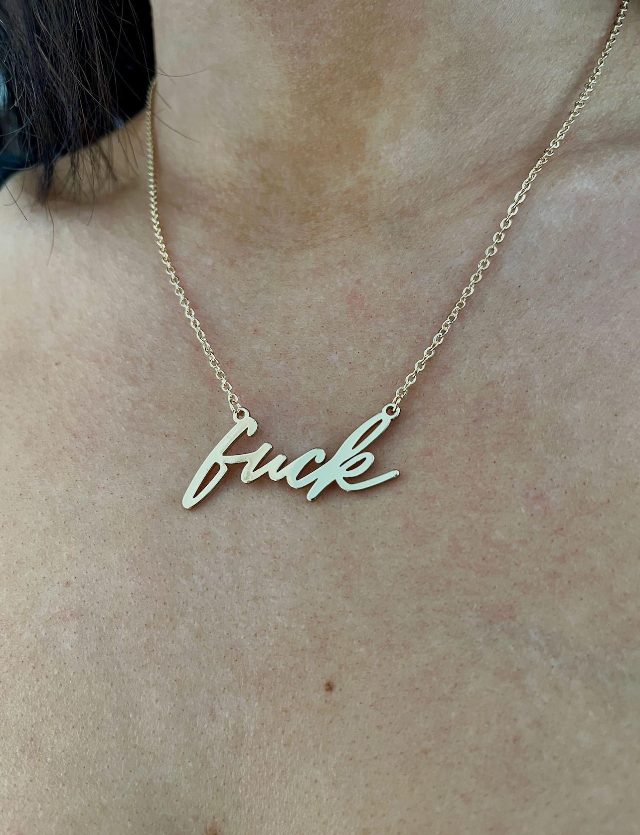 Gold F*ck Necklace